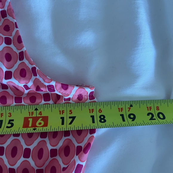 Cabana Life Pink and Coral Patterned Ruffle Dress - Picture 5 of 7